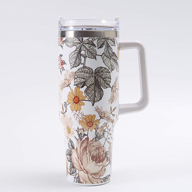 Wholesale Tumbler 40oz Printed Handle 1200ml Thickened Insulation Ice Cup